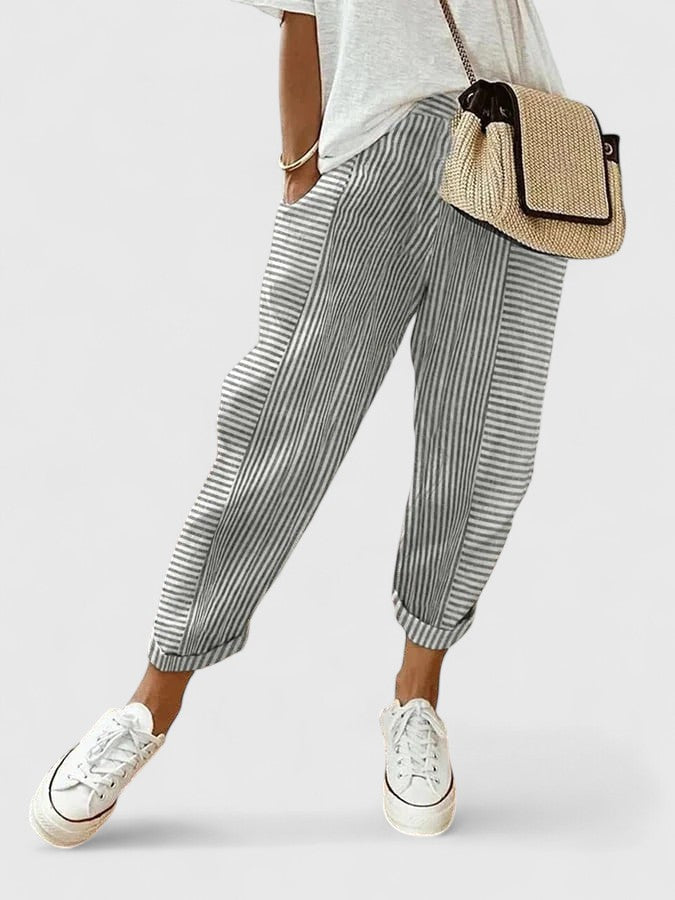 Davellia | Women’s Striped Relaxed Pants