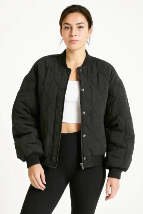 Davellia | Women’s Quilted Casual Winter Bomber Jacket