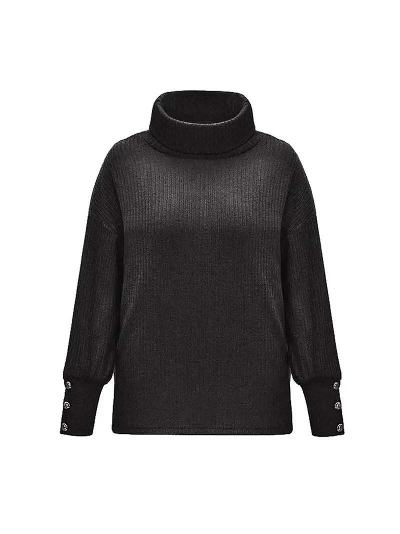Davellia | Women’s Ribbed Cowl Neck Sweater