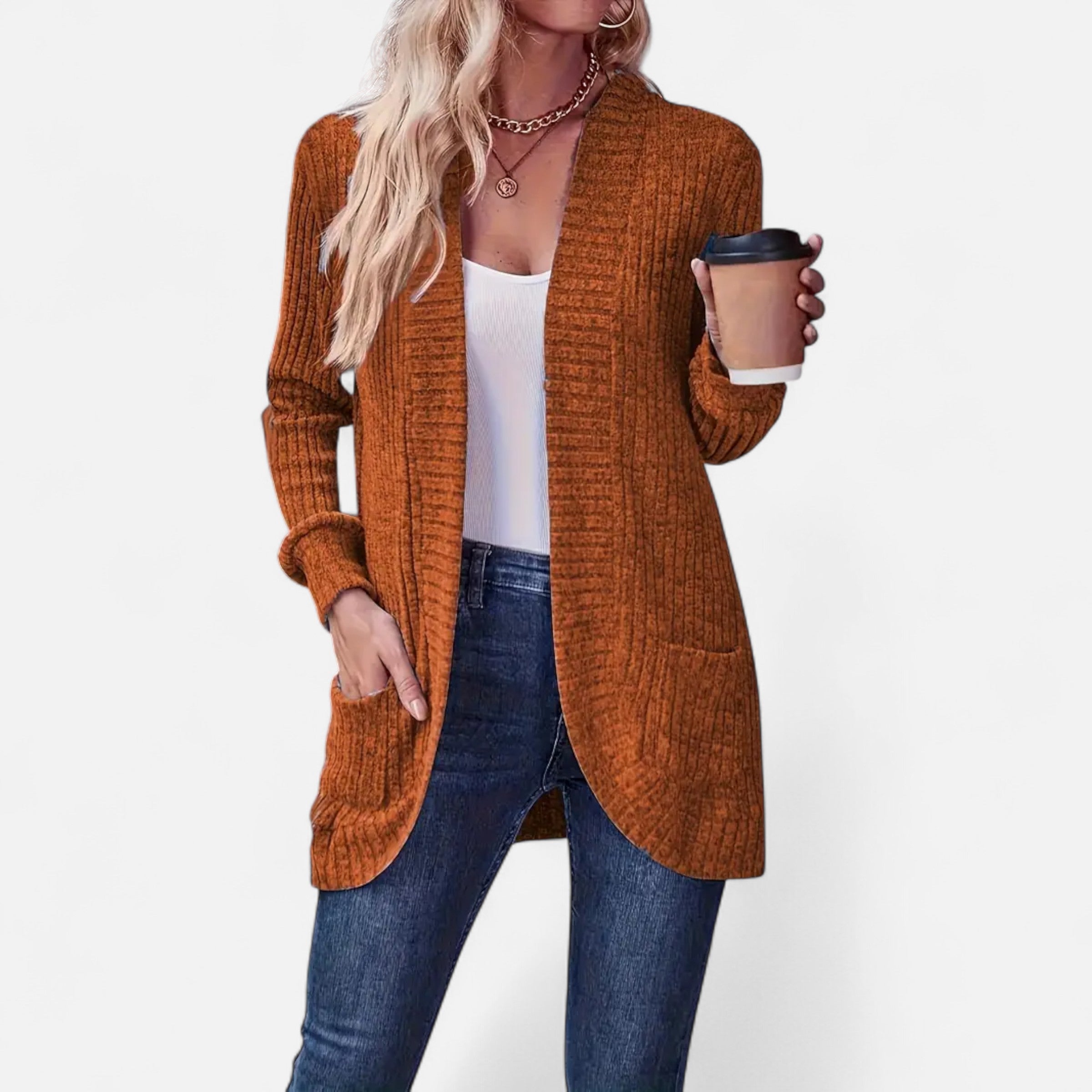 Davellia | Women’s Knit Cardigan – Elegant Casual Essential