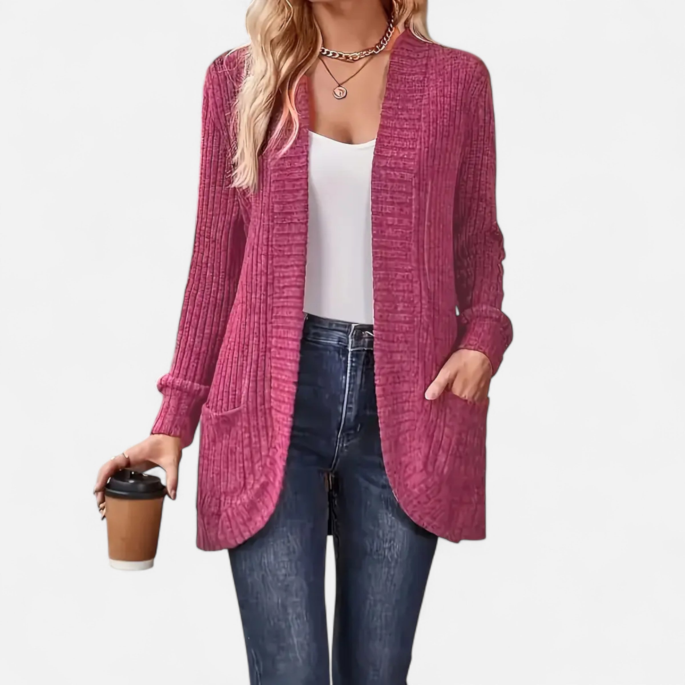 Davellia | Women’s Knit Cardigan – Elegant Casual Essential