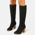 Davellia | Women’s Long Boots – Equestrian Light Brown Elegance