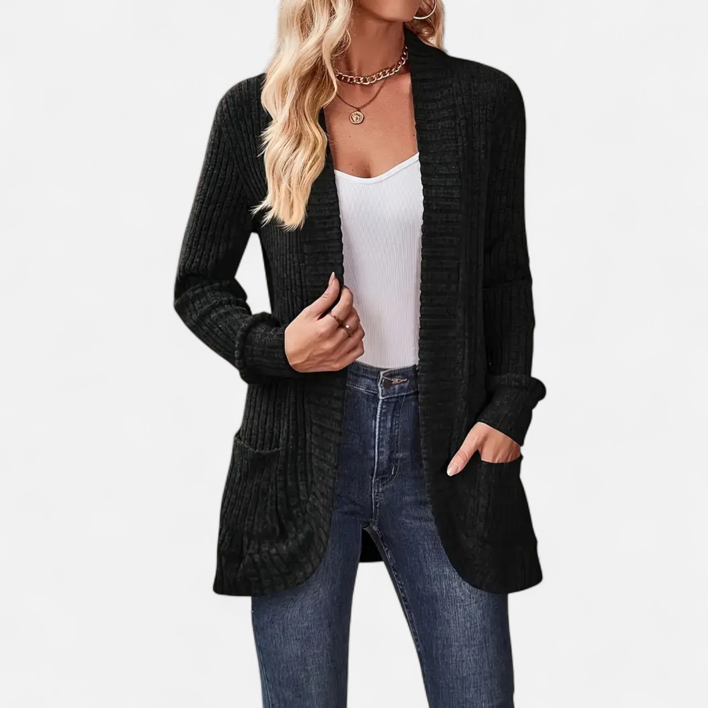 Davellia | Women’s Knit Cardigan – Elegant Casual Essential