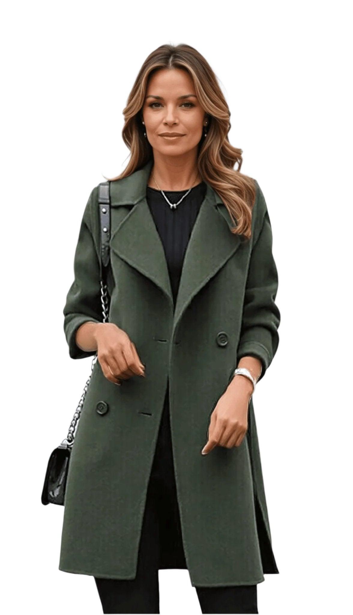 Davellia | Women’s Long Double Breasted Seasonal Coat
