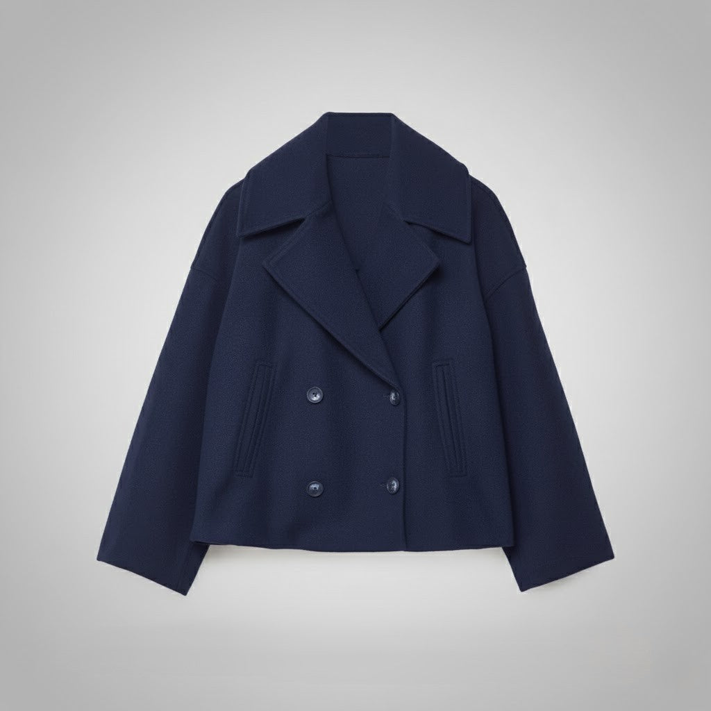 Davellia | Classic Double Button Short Jacket for Women