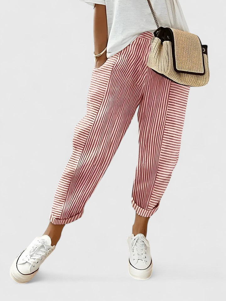 Davellia | Women’s Striped Relaxed Pants